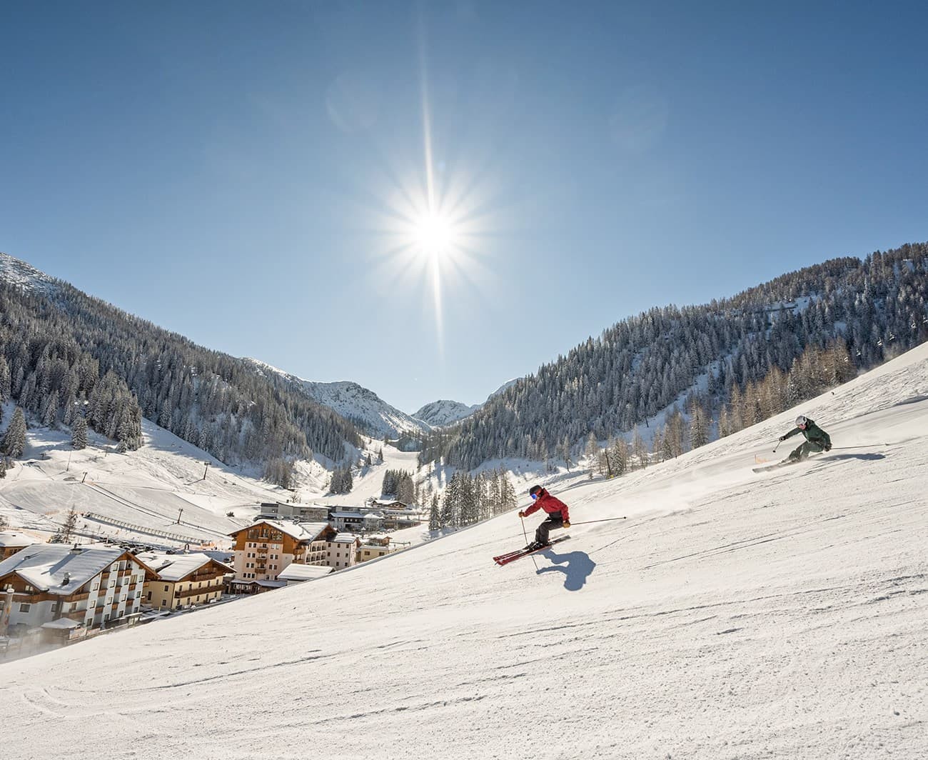Weltcup-Arena Zauchensee im Winter